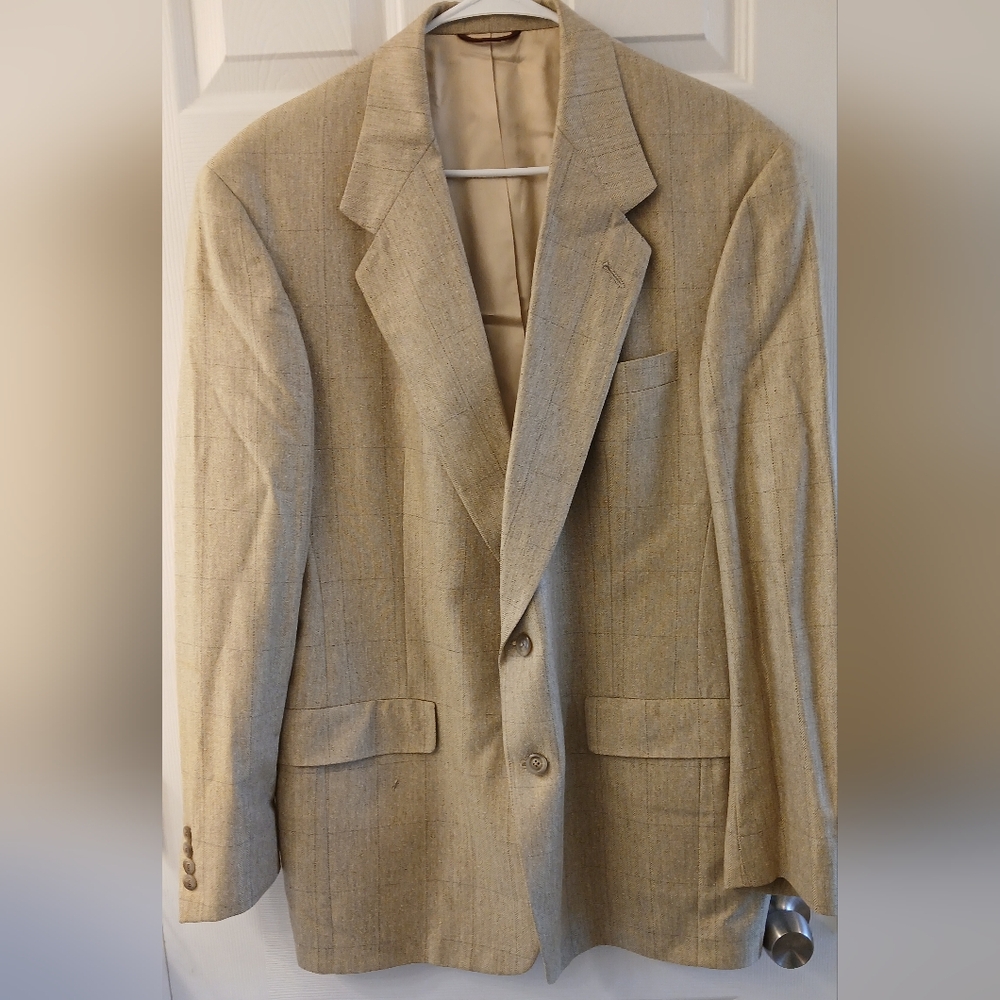 Hart Schaffner & Marx 100% Silk Sport Coat – Size 42L, Union Made in USA